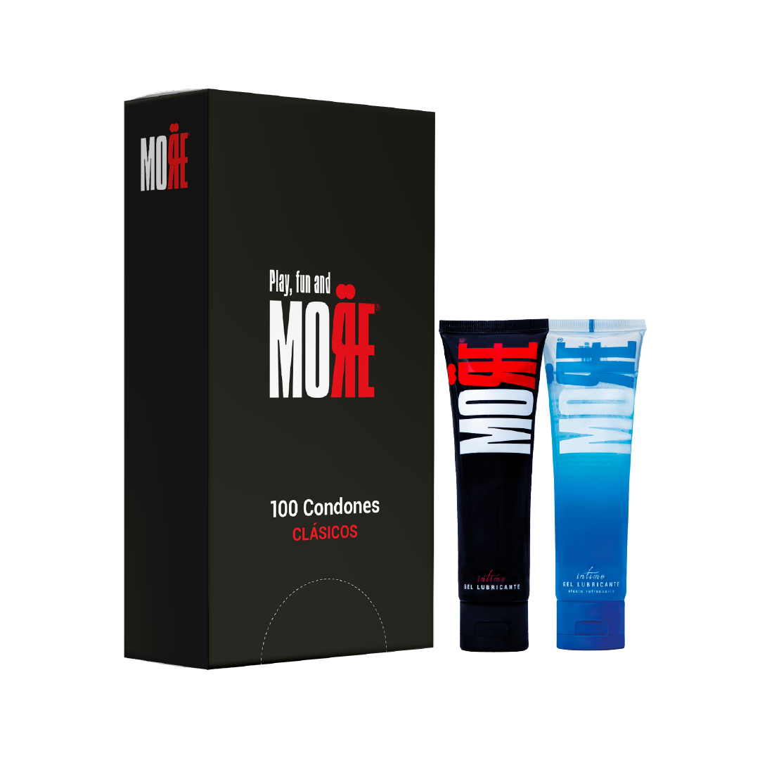 Pack de caja de 100 Condones Clásicos con Lubricantes