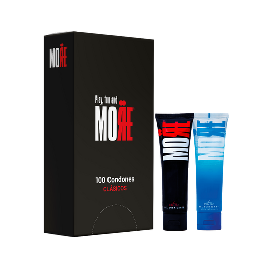 Pack de caja de 100 Condones Clásicos con Lubricantes