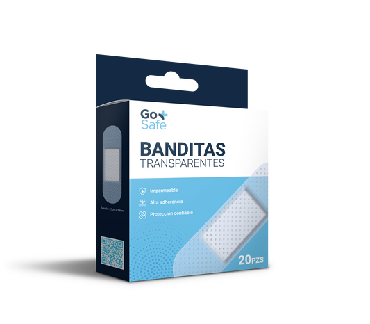 Banditas transparentes 20 pzs