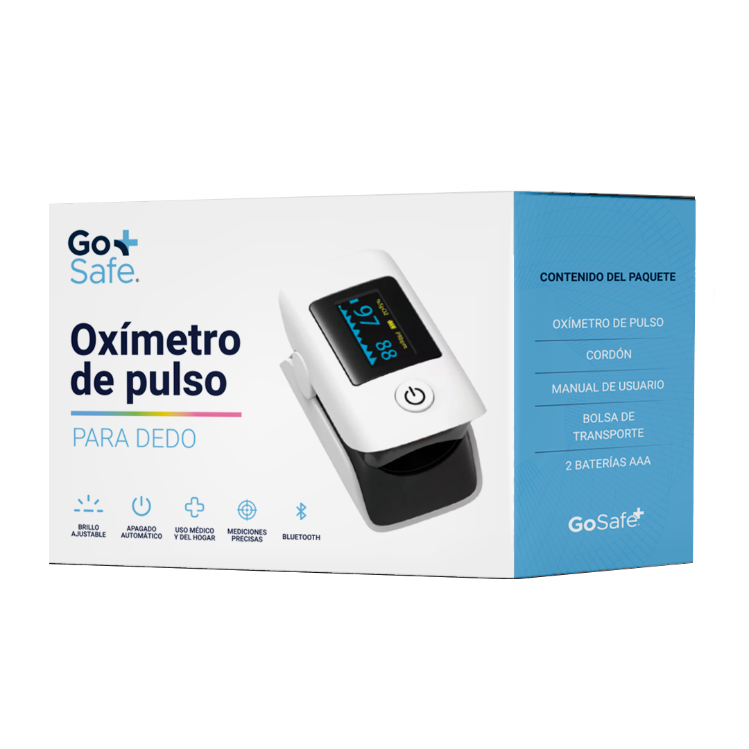Oxímetro de Pulso para Dedo con Bluetooth