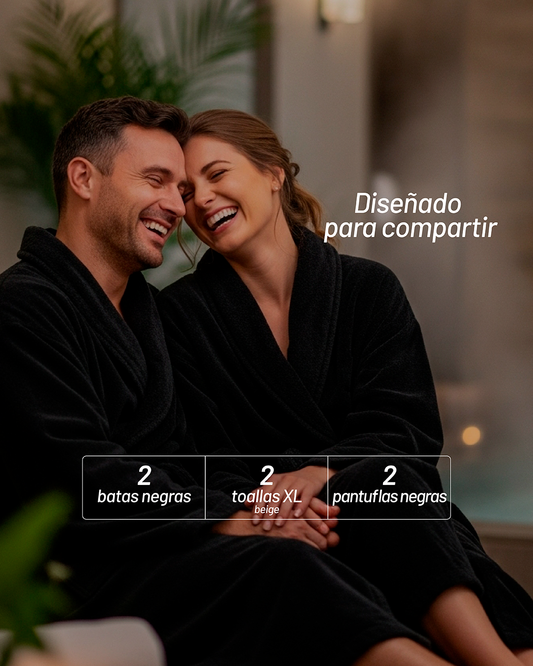 Set de Batas, Pantuflas y Toallas XL