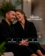 Set de Batas, Pantuflas y Toallas XL