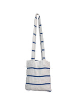 TOALLA BOLSO DE PLAYA CON RAYAS AZULES 550 GSM