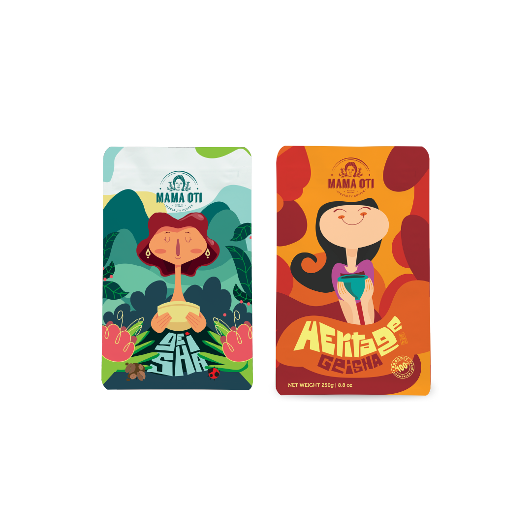 Pack Geisha Natural y Lavado Mamá Oti Specialty Coﬀee